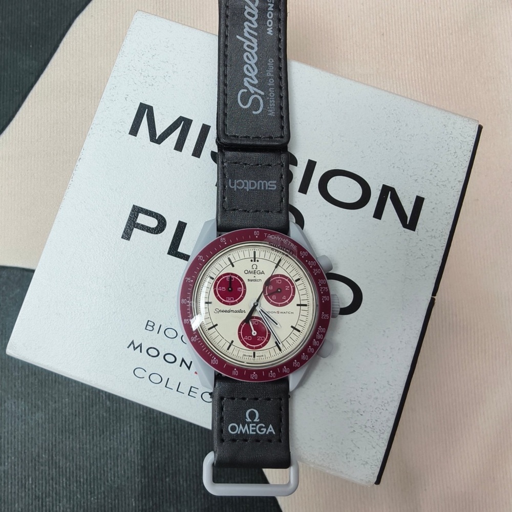 Swatch X Omega Bioceramic MoonSwatch Mission to The Pluto Watch